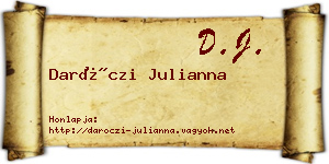 Daróczi Julianna névjegykártya